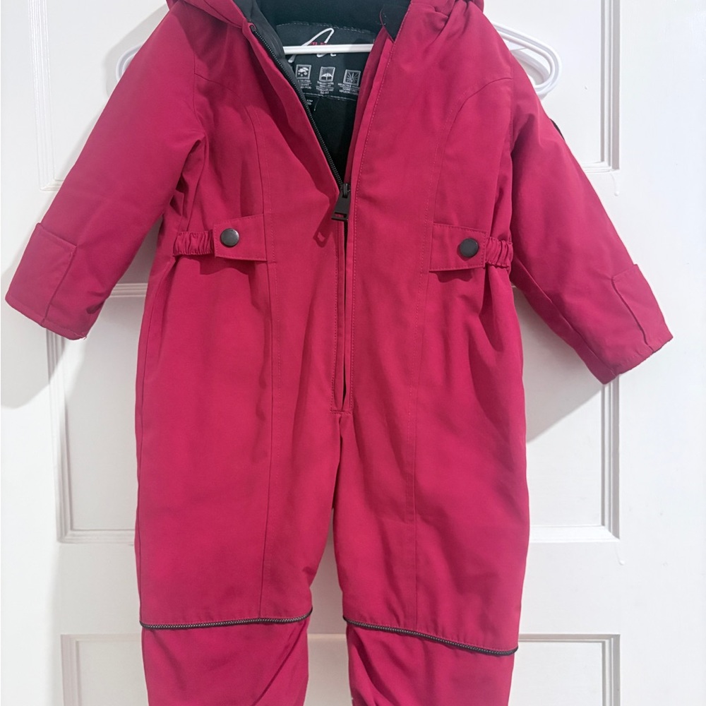 Alpine Black and Red Insulated Snowsuit